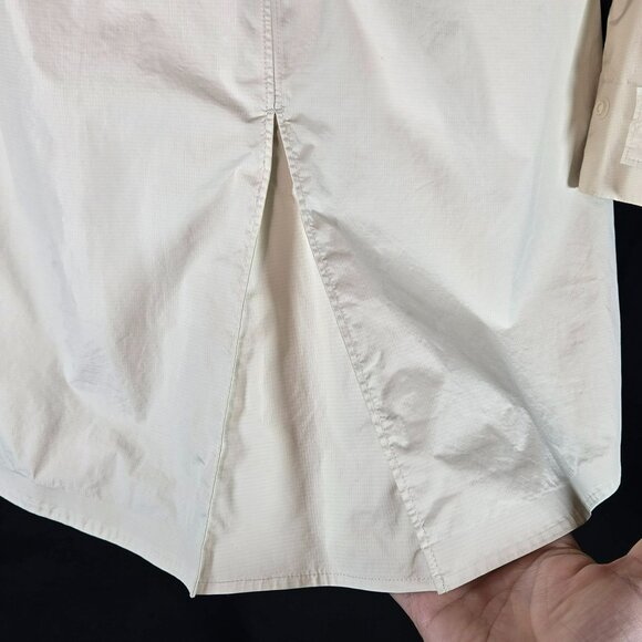 Patagonia Torrentshell Trench Coat Rain Jacket Style 27196 Womens XL Ivory White - Picture 11 of 16